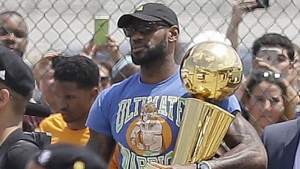 ▶︎ LeBron denies he donned Ultimate Warrior shirt to troll Golden State