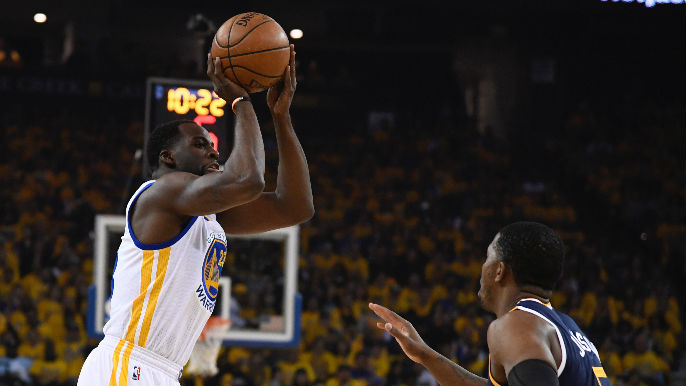 Draymond hits five 3s, Warriors outlast Utah 115-104 in Game 2