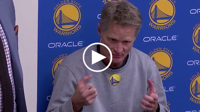 Warriors share what seeing Kerr at halftime meant to team