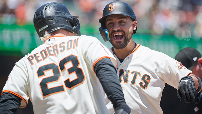 Pinch-hitter Austin Slater's two-run homer lifts San Francisco