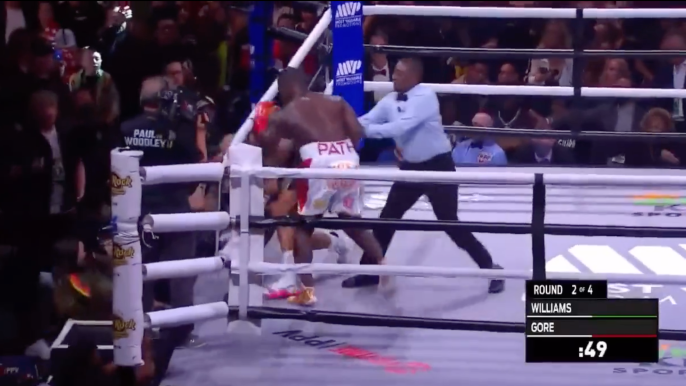 Frank Gore and Deron Williams throw each other out of ring during wild  boxing match – KNBR