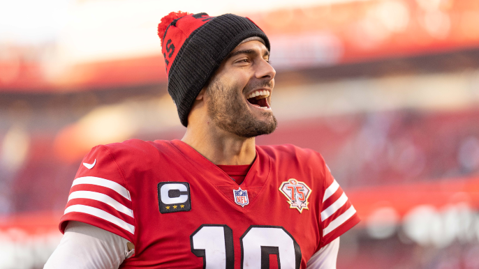 this is the the most cutest picture of jimmy G and his dad 