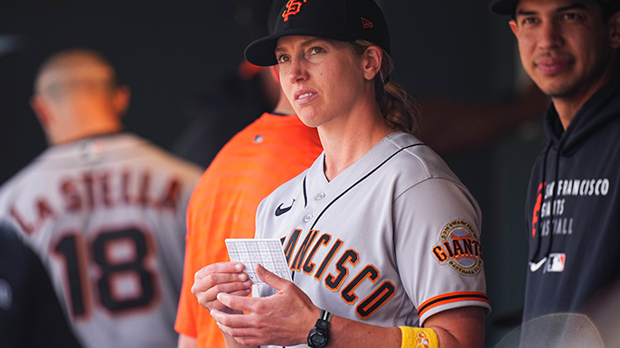 Giants Hire First Woman to Coach Full Time for MLB