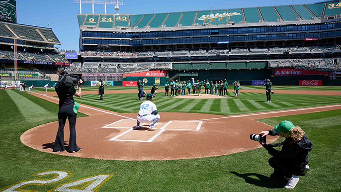 A's impressed with Las Vegas Ballpark